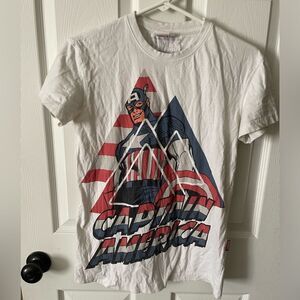 Marvel Captain America Short Sleeve Tee Shirt Adult Size Small